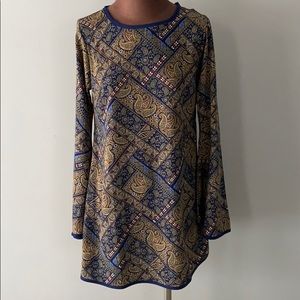 Long sleeve flare dress